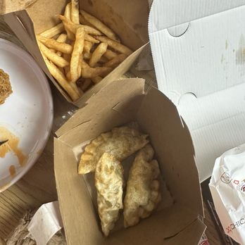 bb.q Chicken - Fried dumplings and fries - Korean Near Me - Clovis, California