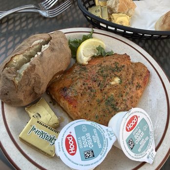 Barnacle Billy's - Natural Salmon Entree - Seafood Near Me - Ogunquit, Maine