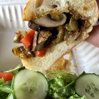 The Edison Automat - Portabella Bomb, best sandwich! Side Salad - Cafes Near Me - Edison, New Jersey The Edison Automat - Portabella Bomb, best sandwich! Side Salad - Cafes Near Me - Edison, New Jersey