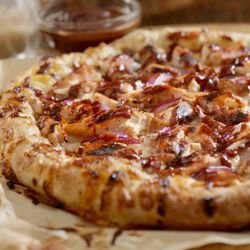 Plus 1 Pizza - Cowboy Pizza with BBQ Chicken, fresh cilantro and smoked gouda cheese