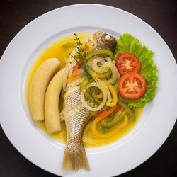 Danie’s Restaurant - Savor tender boiled plantains paired with fresh, flavorful boiled fish. A comforting, authentic, and healthy island favorite! Try it today.