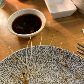 Fish Boon - Fish bones...the ones we didn't accidentally eat... - Japanese Near Me - Carlsbad, California