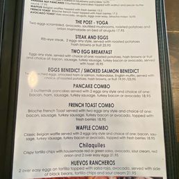 Breakfast menu 1/2026