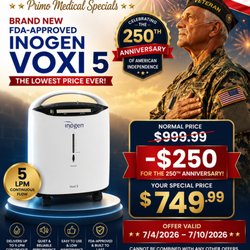 Inogen Voxi 5 Home Oxygen Concentrator on Special