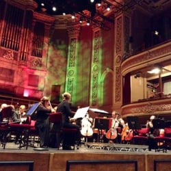 St. George's Hall - The stage (Hallé Orchestra visiting).