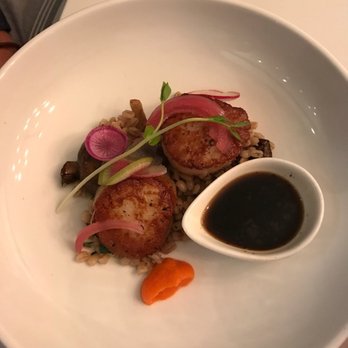 Three Embers Restaurant - Seared sea scallops. - New American Near Me - Lincolnshire, Illinois Three Embers Restaurant - Seared sea scallops. - New American Near Me - Lincolnshire, Illinois