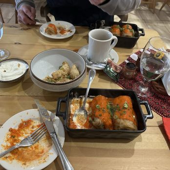 Corner of Ukraine - Golubtsi cabbage rolls, and vareniki with sauerkraut and mushroom filling - Ukrainian Near Me - Nyack, New York