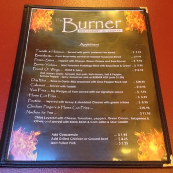 The Burner - Front of menu~ - American Near Me - Malakwa, British Columbia The Burner - Front of menu~ - American Near Me - Malakwa, British Columbia