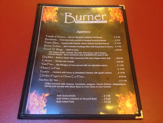 Menu photo 2 The Burner Malakwa, BC Menu photo 2 The Burner Malakwa, BC