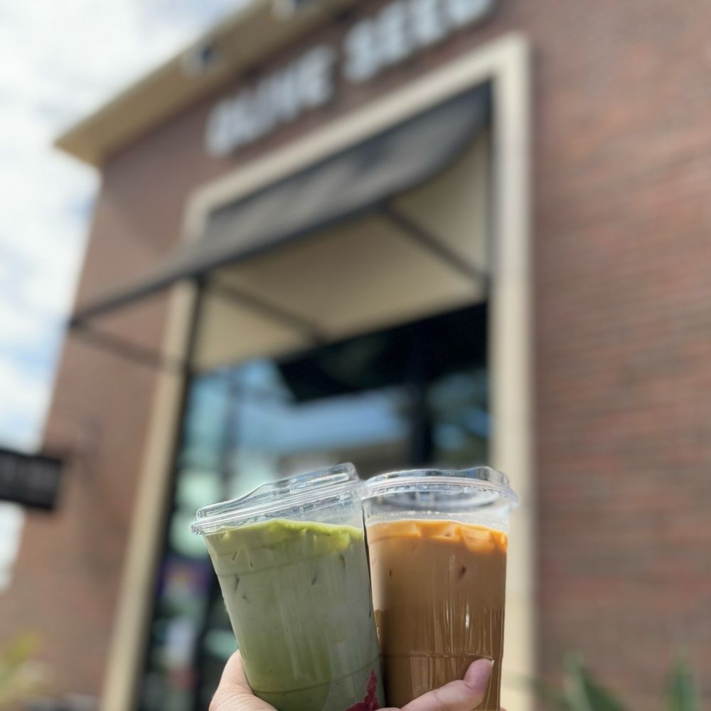 Strawberry Matcha Latte $ 5.25 & Ice Hazelnut Latte $ 5 2.08.25