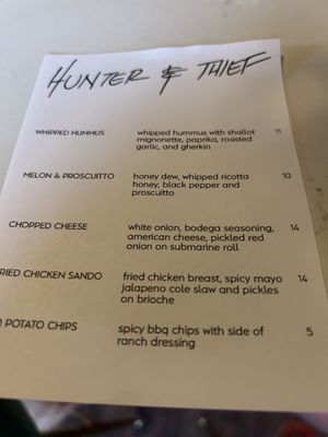 Menu photo 8 Hunter & Thief Lindenhurst, NY