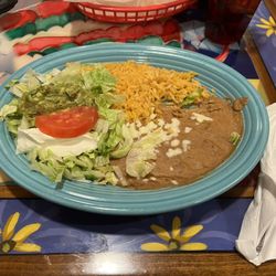 Fiesta Mexico - Rice beans and salad