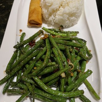 Yummy Spicy - V3. Dry Fried String Beans-Lunch portion - Szechuan Near Me - Doraville, Georgia Yummy Spicy - V3. Dry Fried String Beans-Lunch portion - Szechuan Near Me - Doraville, Georgia