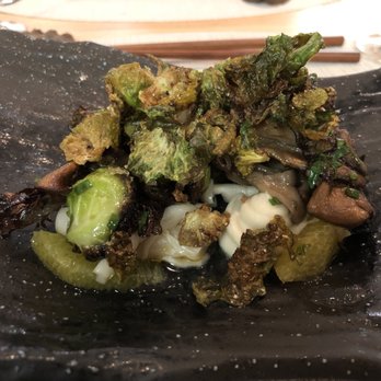 PAI Honolulu - Brussels sprouts and maitake - New American Near Me - Honolulu, Hawaii