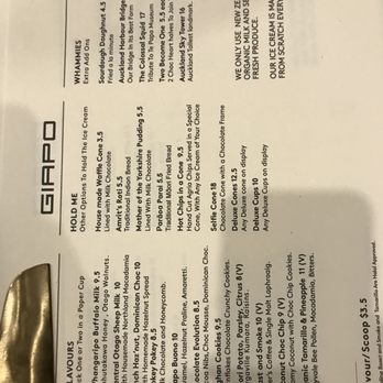 Giapo - Menu - Desserts Near Me - Auckland, AUK