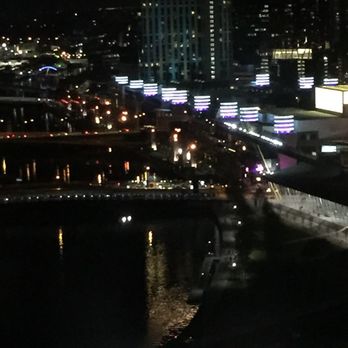 Pan Pacific Melbourne - View from family room city side at night - Hotels Near Me - Melbourne, VIC