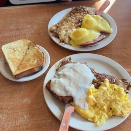 Chicken Fried Steak, Eggs Benedict