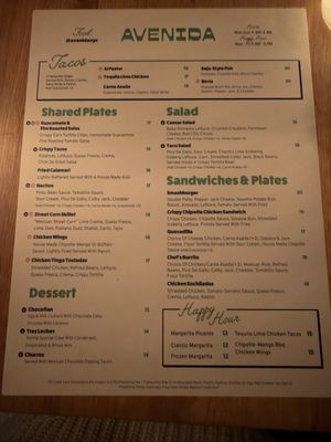 Menu photo 5 Avenida New York, NY Menu photo 5 Avenida New York, NY