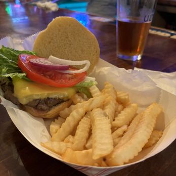 Totem Pole Inn - Burger with fries - Bars Near Me - Lake Ariel, Pennsylvania Totem Pole Inn - Burger with fries - Bars Near Me - Lake Ariel, Pennsylvania