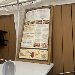 Paradise Bar and Grill - Menu outside