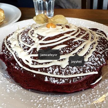 Jam Cafe on Beatty - red velvet pancakes - Breakfast & Brunch Near Me - Vancouver, British Columbia Jam Cafe on Beatty - red velvet pancakes - Breakfast & Brunch Near Me - Vancouver, British Columbia
