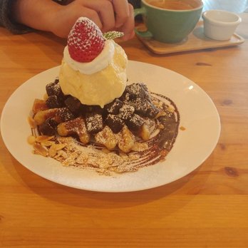 Cafe Maji - Brownie waffle ($10). - Coffee & Tea Near Me - Artesia, California