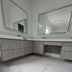 J&J Houston Cabinets - MODERN FLOATING BATHROOM