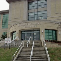 Randolph County Courthouse - Entrance to courthouse
