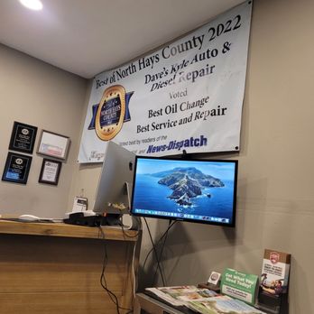 Dave's Kyle Auto & Diesel Repair - Award - Auto Repair Near Me - Kyle, Texas