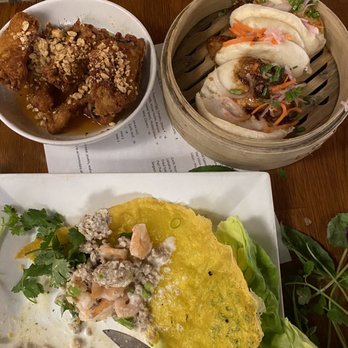 Star Noodle - Nuoc Cham Wings, Pork Buns, Vietnamese Crepes (without bean sprouts) - Asian Fusion Near Me - Lahaina, Hawaii Star Noodle - Nuoc Cham Wings, Pork Buns, Vietnamese Crepes (without bean sprouts) - Asian Fusion Near Me - Lahaina, Hawaii
