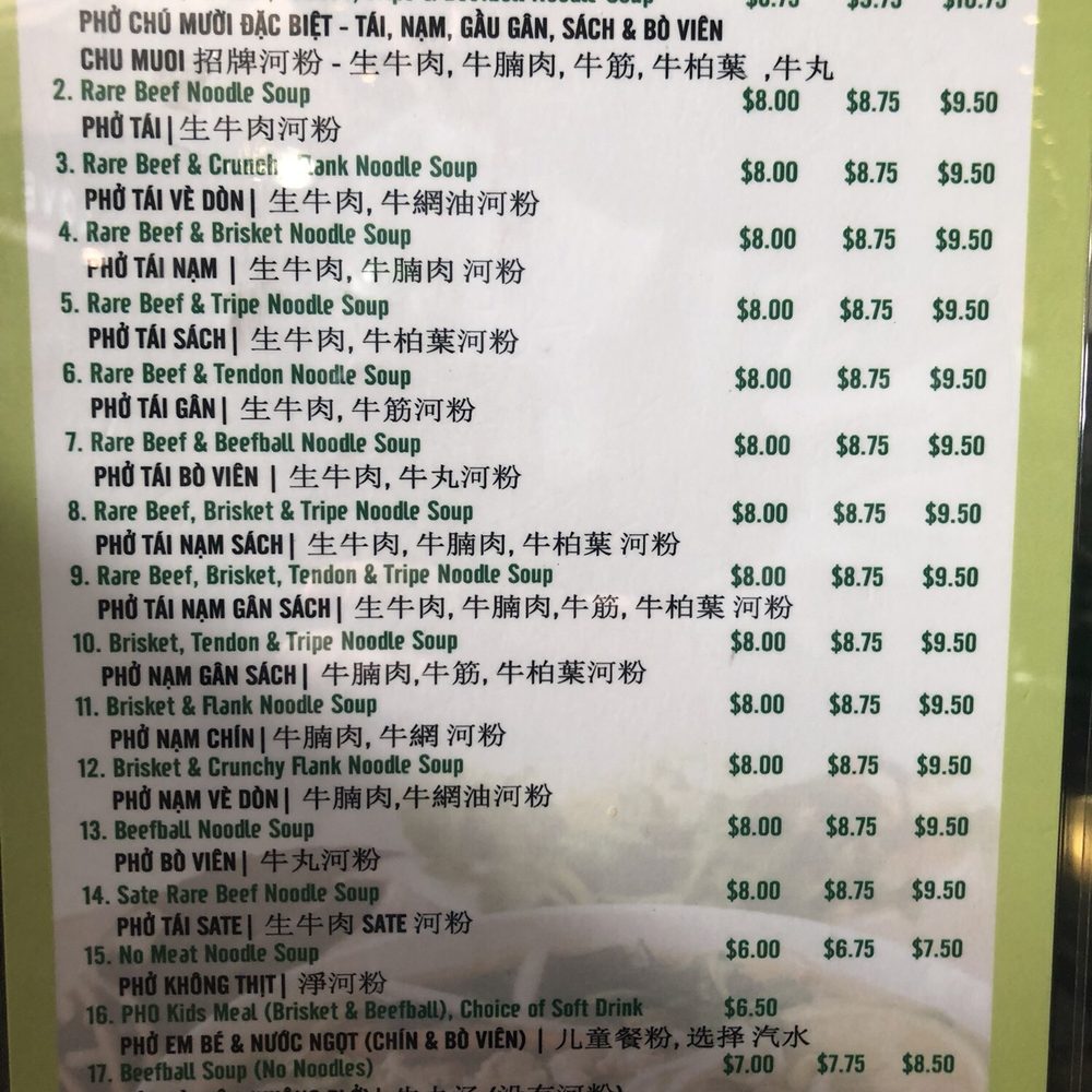 Pho Uncle Ten - Menu as of 10/7/18 - Vietnamese Near Me - Calgary, Alberta Pho Uncle Ten - Menu as of 10/7/18 - Vietnamese Near Me - Calgary, Alberta
