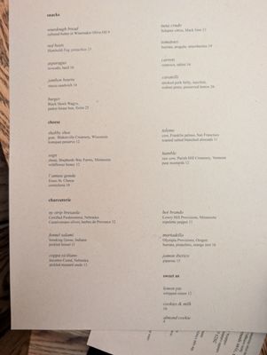 Menu photo 1 Bar Betsy Altadena, CA