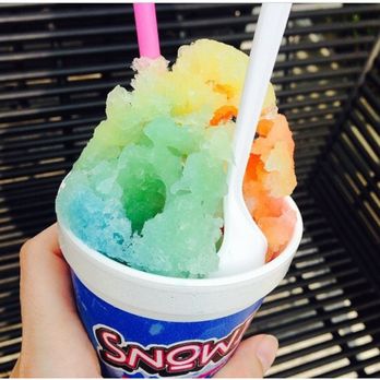 Snowie Shaved Ice - a hand holding a cup of ice cream - Shaved Ice Near Me - Cincinnati, Ohio