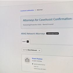 Postow Stuart Atty - I hired him through my legal insurance provider ARAG.