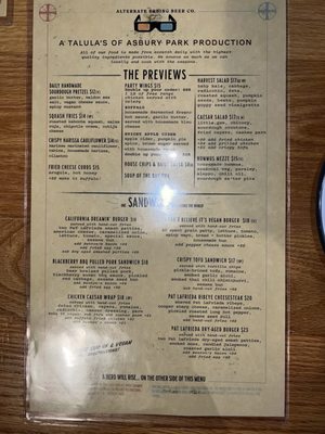 Menu photo 8 Alternate Ending Beer Co. Aberdeen, NJ Menu photo 8 Alternate Ending Beer Co. Aberdeen, NJ