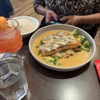 Wan Waan - Delicious curry sauced grilled salmon - Thai Near Me - New York, New York Wan Waan - Delicious curry sauced grilled salmon - Thai Near Me - New York, New York