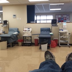 Nebraska Community Blood Bank - Pine Lake Donor Center - Chilling in the chair while giving blood!