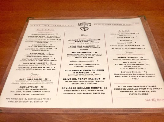 Menu photo 4 Archie's Tap & Table Bronx, NY Menu photo 4 Archie's Tap & Table Bronx, NY