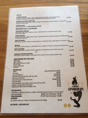 Menu photo 1 Captains of Rye Rye, VIC