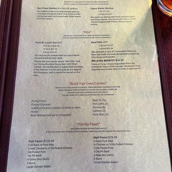 Red House BBQ - Menu - Barbeque Near Me - Tehachapi, California