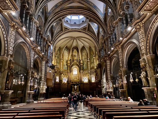 Santa Maria de Montserrat Abbey by null