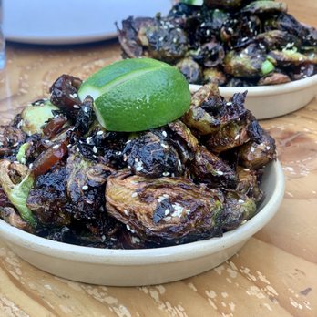 The Lark - Crispy Brussels Sprouts were my favorite, the dates added a little sweetness. - New American Near Me - Santa Barbara, California