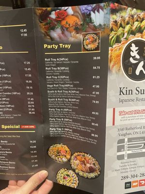 Menu photo 8 Kin Sushi Vaughan, ON Menu photo 8 Kin Sushi Vaughan, ON