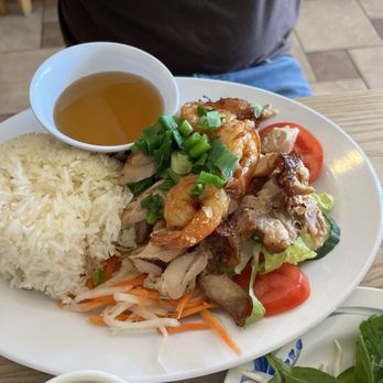 Vietopia - Shrimp & chicken rice platter - Vietnamese Near Me - Harrisonburg, Virginia