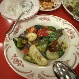 Eggplant and squash