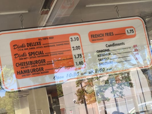 Menu photo 7 Dick's Drive-In Seattle, WA