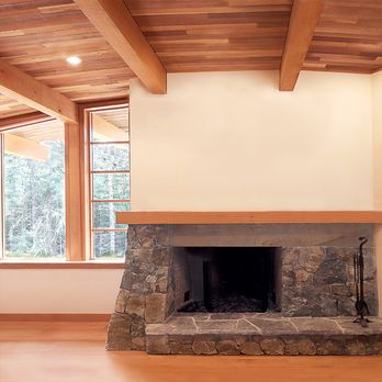 Greenway Studio Architecture - Courtyard house fireplace right before movein - Architects Near Me - Victoria, British Columbia Greenway Studio Architecture - Courtyard house fireplace right before movein - Architects Near Me - Victoria, British Columbia