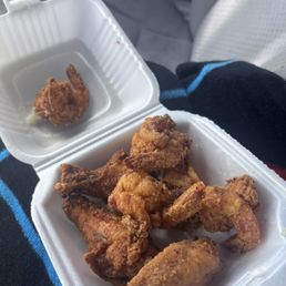 Chicken wing and shrimp Chicken wing and shrimp