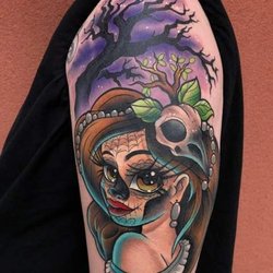Day of the Dead girl by Leah Moule.