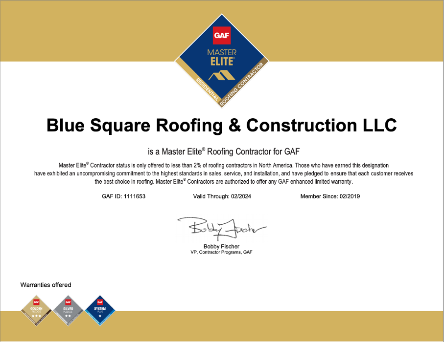Slide of Blue Square Roofing & Construction